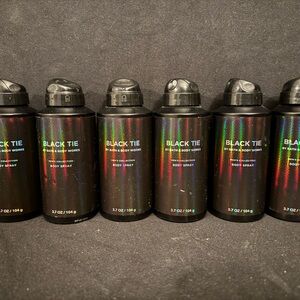6 Bath & Body Works Black Tie men’s Body spray